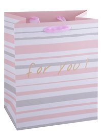 Пакет А5 18*23*10 "For you" жен., бум., тиснение надпись