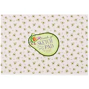 Скетчбук А4 40л "Авокадо" белый офсет, 100г/м2, тверд. подложка, склейка