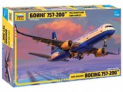 Сборная модель ЗВЕЗДА Пассажирский авиалайнер Боинг-757-200 (1/144) (L=32,4см) 7032