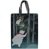 Пакет А5 23*18*10 "White bear" Новый год, бум.мат.ламинат - 1