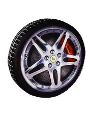 Подушка декоративная Колесо запаска (39х7см) (99-508)