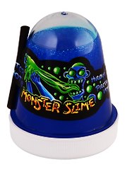 Слайм MonsterS Slime - Светится в темноте 130гр. Синий
