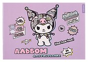 Альбом для рисования 24 листа А4 "Kuromi-3" скрепка