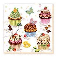 Салфетки Maki бум. сервиров. Кексы (SLОG023401) (33х33) (20шт) (3сл)