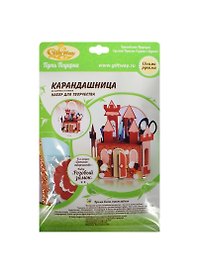 Набор д/творч. Розовый замок Карандашница из бумаги и картона (00011652) (13,5х11,5х22см) (кол. Детское творчество) (упаковка)