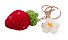 Брелок вязаный Клубничка (текстиль) (10см) (12-4305-202507-KNIT7) - 2