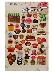 Наклейки PVC Taisty life (микс) (GA002-GA013) (11-21908-GA002-GA013)