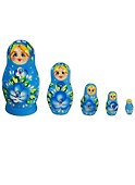 Матрешка 5 предм. "Узор", арт. С-6 (89) - 0