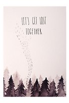 Открытка одинарная "let's Gets lost together"