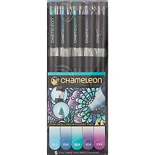 Маркеры Chameleon, «Cool Tones», 5 штук