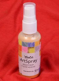 ArtSpray Акриловая спрей-краска Золото Майя (SM1) (флакон) (50мл) (WizzArt)