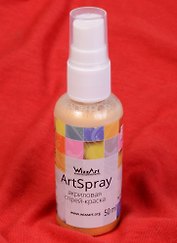 ArtSpray Акриловая спрей-краска Золото Майя (SM1) (флакон) (50мл) (WizzArt)