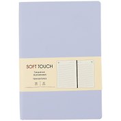Ежедневник недатированный «Soft Touch» А5, нежный лавандовый, 136 листов, экокожа, Listoff