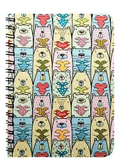 Записная книжка А6 80л кл. "Мишки с сердцем" спираль, Kairui