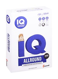 Бумага А4, 500 листов, 80г/м2, «IQ ALLROUND», IQ