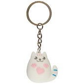 Брелок Котик круглый Meow & Kisses (ПВХ) (3,5 см) (12-Benjia-MK-258) - 0