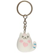 Брелок Котик круглый Meow & Kisses (ПВХ) (3,5 см) (12-Benjia-MK-258)