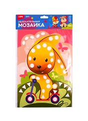 Набор для творчества LORI Увлекательная мозаика (набор большой) Зайчик на самокате Км-016