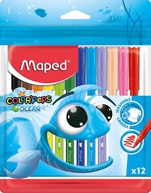 Фломастеры «Ocean» Maped, 12 цветов
