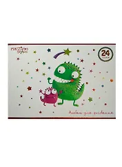 Альбом для рисования Unnika, "Marzipan. Веселые монстры", А4, 24 листа, на скрепке