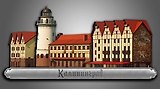 Сувенирный магнит Рыбацкая деревня (Калининград) (дерево) (6х12) (РдКЛН1)