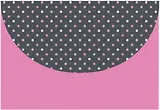 Папка для документов А4 (32*22,5см) Феникс+ Розовый горошек пластиковая, каскадная, на липучке 44