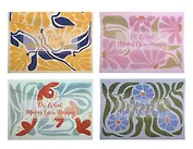 Папка-конверт А4 на кнопке "Garden flowers" ассорти