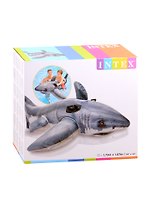 Игрушка надувная для плавания 173x107 см. Акула с ручками INTEX. (в коробке) Арт. 57525NP