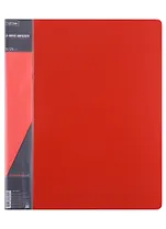 Папка 2кольца А4 25мм, пластик 0,7мм, красная 