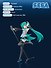 Фигурка-аниме SEGA Luminasta Hatsune Miku Project DIVA MEGA39s 15th Ver. (18см) (GDS1058) - 2