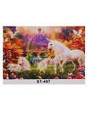 Алмазная мозаика (класс.) 30*40см., 33цв. Единороги (ST-407) - 1