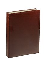 Ежедневник недат. А5 152л "Classic" Темно-коричневый иск.кожа, поролон, тонир.блок, ляссе, Listoff