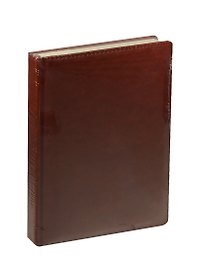 Ежедневник недат. А5 152л "Classic" Темно-коричневый иск.кожа, поролон, тонир.блок, ляссе, Listoff