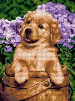 Алмазная мозаика "Забавный малышок", 30х40 см