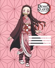 Тетрадь в клетку Demon Slayer, Nezuko Kamado V1, 48 листов