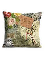 Подушка декоративная Винтаж парижские мотивы (35x35см) Gift'n'home (PLW-35 Vintage)
