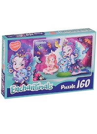 Пазл 160 Энчантималс Пэттер и Бри (03542) (+магнитик) (3+) (коробка) (Enchantimals)