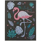 Дневник школьный Феникс+, "Фламинго и листья"