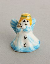 Ангел девочка гжель цветной (5см) (1304001)
