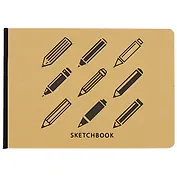 Скетчбук «Kraft & Color», А5–, 40 листов