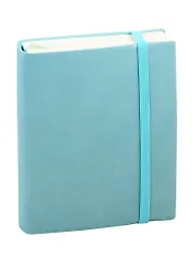 Ежедневник недат. А6 152л Reference мятный, иск.кожа, интегр.переплет, тонир.блок, на резинке