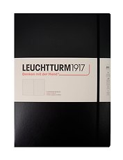 Книга для записей A4+, 61 лист в точку "Master Slim", твердая обложка, черный, Leuchtturm1917