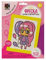Набор для творчества. Картина из цветного песка. Фреска Аниме "Розочка"
