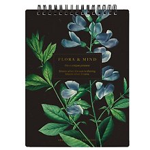 Блокнот А5 80 листов в клетку "Flora", баптизия, спираль