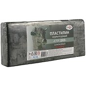 Скульптурный пластилин «Лицей», оливковый,  твёрдый, 1 кг