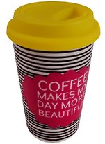 Стакан керамический Coffee makes my day (ПВХ бокс)