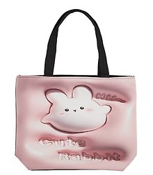 Сумка-шоппер 3D принт Кролик Kawaii (41х31х8) (текстиль) (12-11525-SH17)
