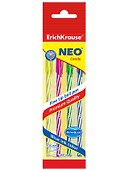 Ручки шариковые Erich Krause, Neo Candy, синие 4 штуки - 0