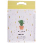 Папка -портфель пластиковый на кнопке «Plants are friends» А4, 6 отделений, вертикальная, в ассортименте - 0
