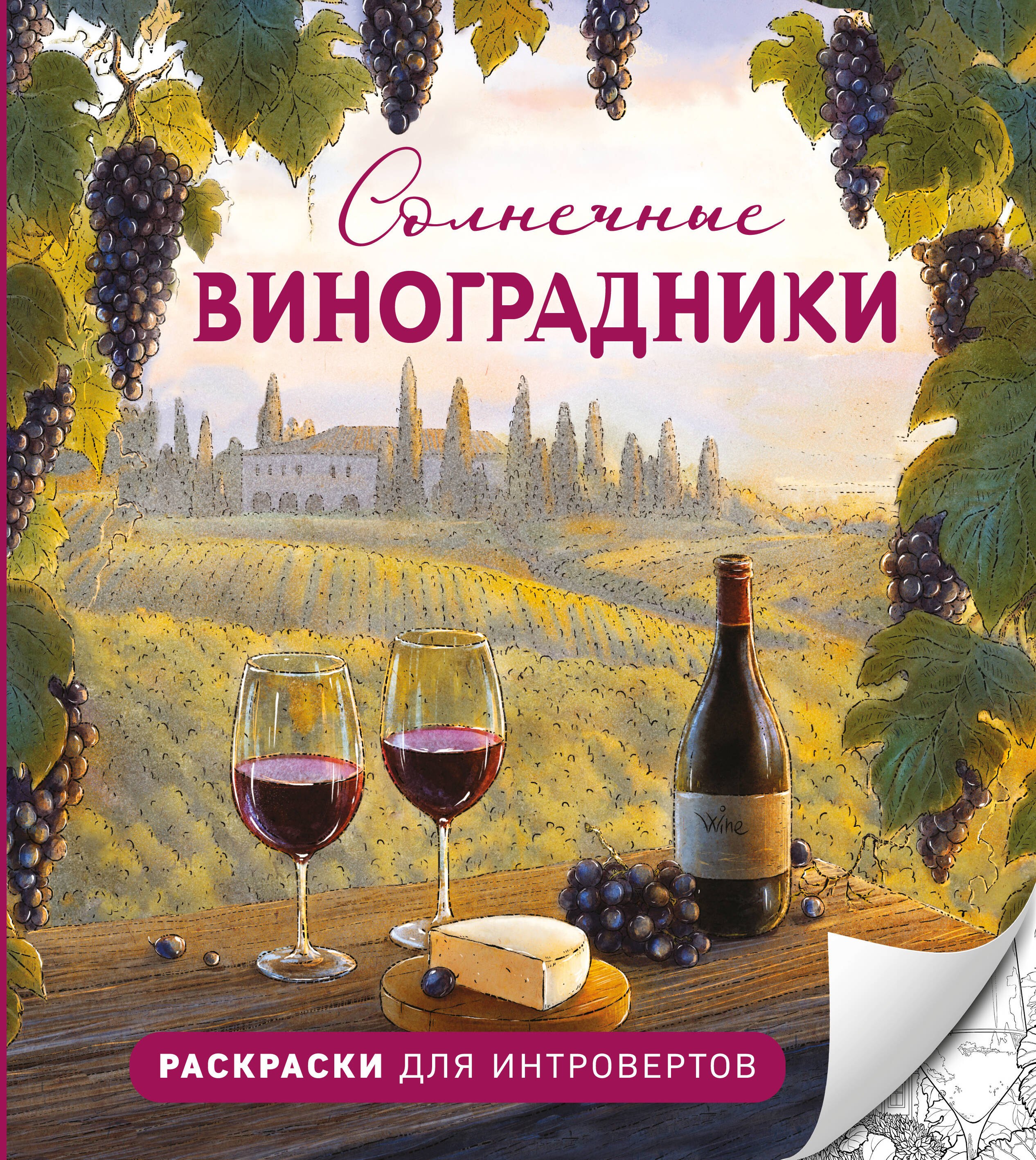 

Солнечные виноградники. Раскраски для интровертов